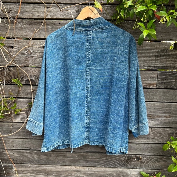 Denim Kimono Style Jacket - One Size - Picture 4 of 5
